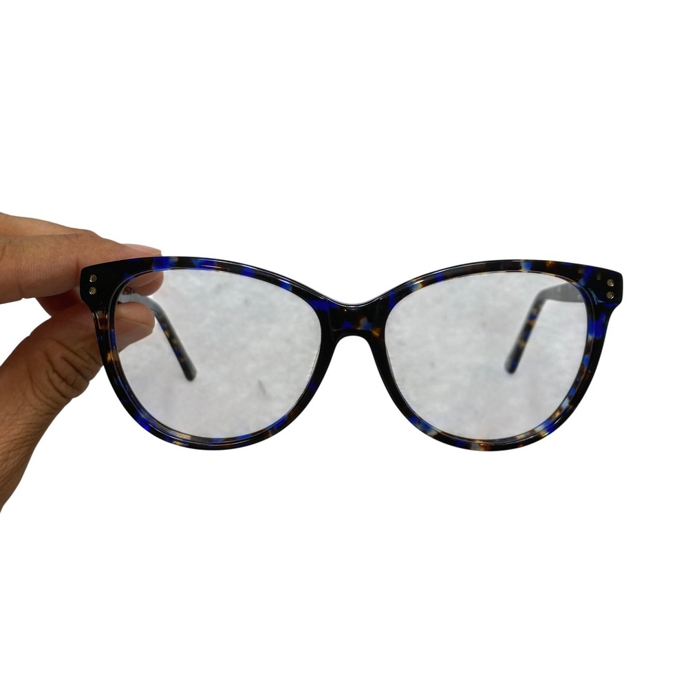 Muse Eyeglasses Womens Blue Tortoise 39-P9469 Cat Eye Handmade 52-14-140